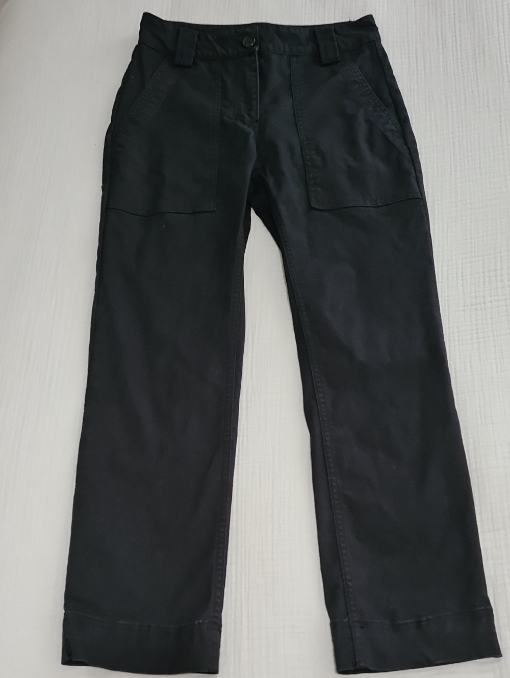 A.L.C. Black Straight-Leg Chinos